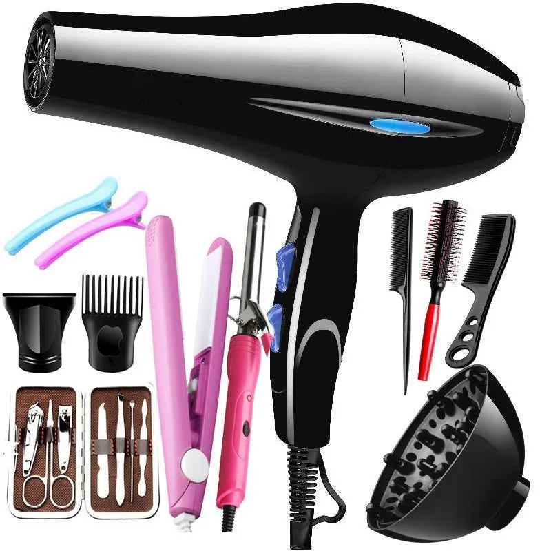 Secador de cabelo 2200W profissional potente secador de cabelo aquecimento rápido ajuste quente e frio secador de ar iônico com coleta de ar